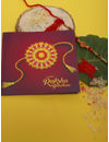 YouBella Rakhi and Greeting Card Combo for Brother (Multi-Colour) (YBRK_76)